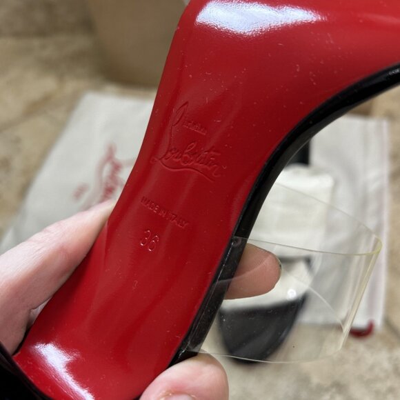 Christian Louboutin Just Nothing 85 mm Mules - Picture 8 of 10